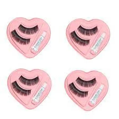 Heart Shaped Eyelash With Glue Combos