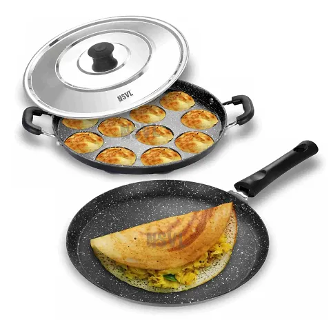 Non-Stick Dosa Tawa  Appam Maker b Appam Maker