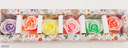 Small Floating Rose Candles - 6 Pieces, Pack Of 2 Boxes