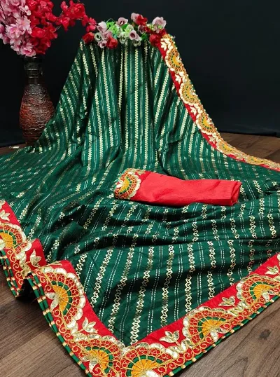  Art Silk Saree with Blouse piece 