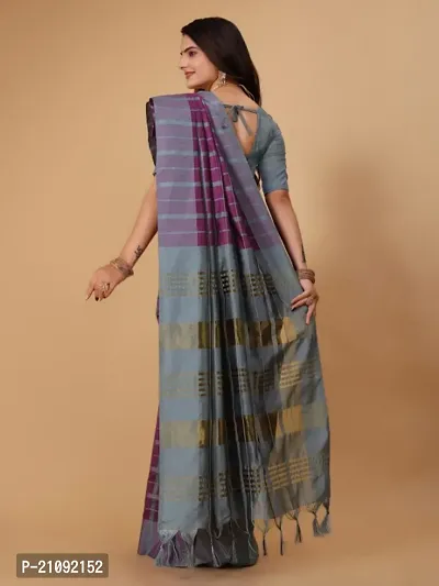 New Cotton Printed Saree With Blouse-thumb4