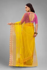 Fancy Net Saree  And Blouse-thumb2