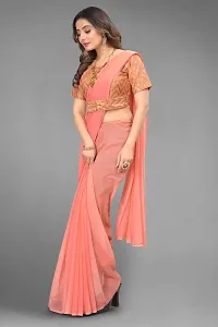 Fancy Georgette Saree With Jacquard  Stitched blouse-thumb1