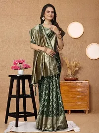 New Design Orangza Saree With Beautiful Jacquard Work And Blouse-thumb2