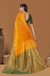 New Kanjiveram Silk With Zari Woven Saree With Blouse-thumb2