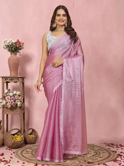 Best Selling Organza Saree with Blouse piece 