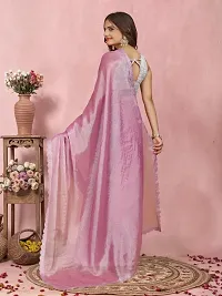 Trendy Organza Self Designed Saree With Blouse Piece-thumb1