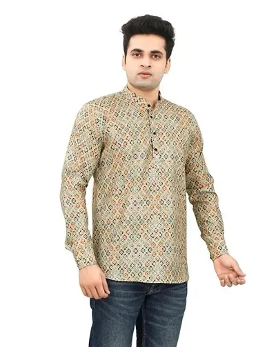 Reliable Blend Short Length Kurta For Men