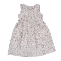 Gianna Kids Cotton Printed Frock White-thumb2