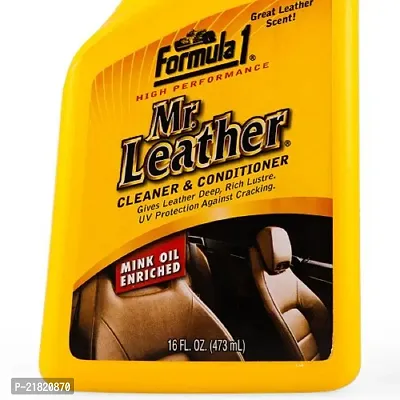 Formula 1 Mr.Leather Spray Cleaner and Conditioner for car  Bikes (473 ml) USA-thumb3