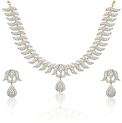 Trendy Designer American Diamond Alloy Jewellery Sets