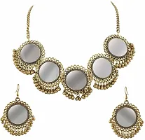 Stylish Silver Brass  Jewellery Set For Girls  Women-thumb1