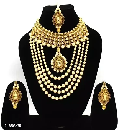 Fashion Factory Designer Brass Jewellery Set for Women and Girls