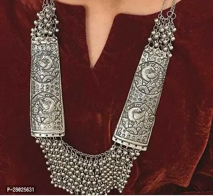 Stylish Silver Brass  Jewellery Set For Girls  Women