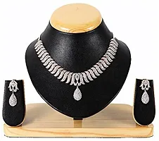 Stylish White Brass  Jewellery Set For Girls  Women-thumb1