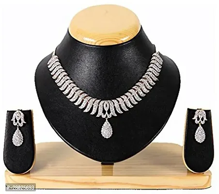 Stylish White Brass  Jewellery Set For Girls  Women-thumb2