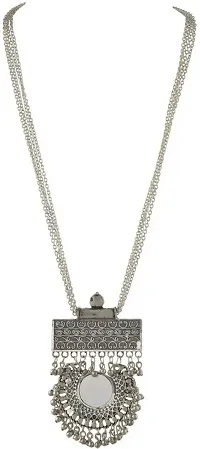Stylish Silver Brass  Jewellery Set For Girls  Women-thumb1