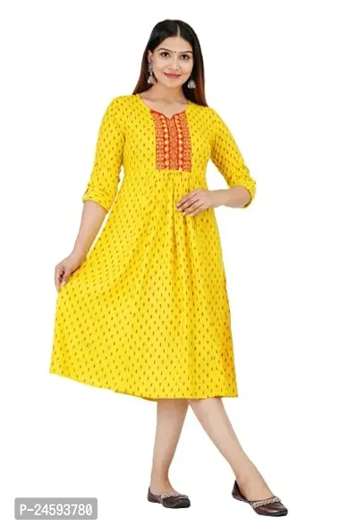 Fancy Rayon Kurtis For Women-thumb0