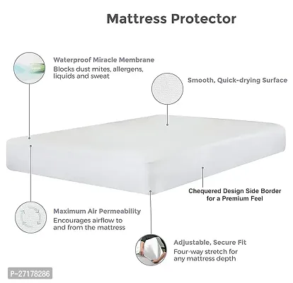 Waterproof Mattress Protector 72x78 inch (6x6.5 Feet)-thumb5