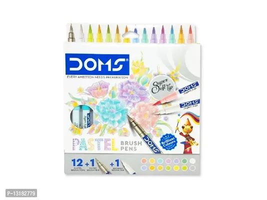 Doms Pastel Brush Pen Pack of 14 Shades-thumb0