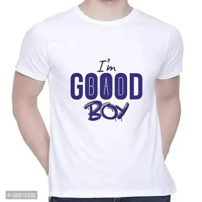 Reliable White Polycotton Printed T-Shirt For Men-thumb0