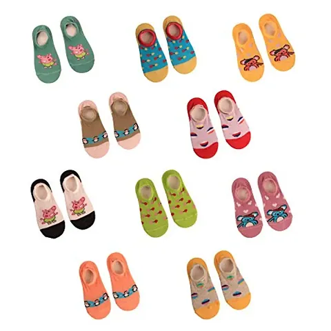 Footmate Unisex Children Toddler Kids Non Skid Cotton Ankle Socks | Soft Breathable & Comfortable | Assorted Seller's Choice