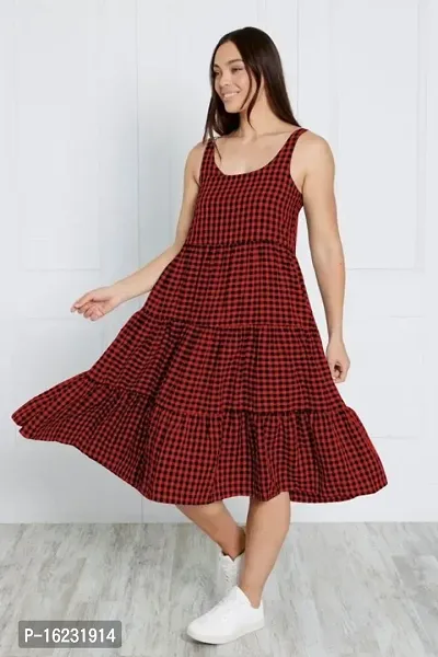 Trendy Women Cotton Western Dress-thumb0