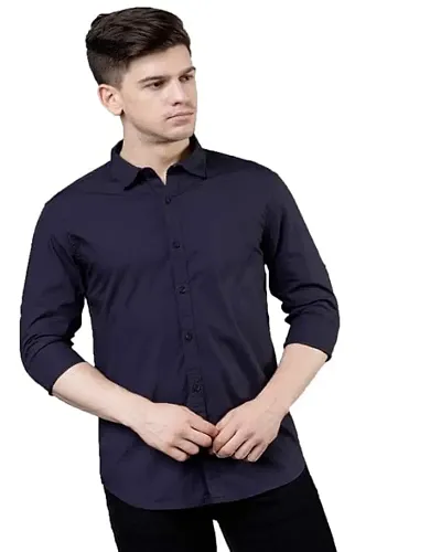 Comfortable cotton blend formal shirts Casual Shirt 