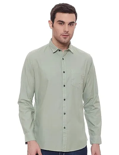 Elegant Solid Long Sleeves Formal Shirts For Men