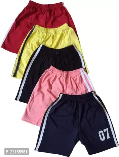 Stylish Cotton Regular Shorts For Boys Pack Of 5