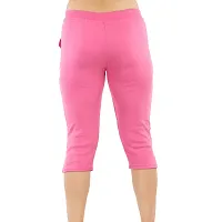 MUKHAKSH (Pack of 1) Women/Girls/Ladies Hot/Stylish Raju Pink Capri 3/4 for Gym/Work Out/Sports/Casual  Party wear-thumb1
