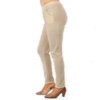 MUKHAKSH (Pack of 1) Women/Girls/Ladies Hot/Stylish ATC Cream Jegging for Casual wear  Party Wear-thumb1