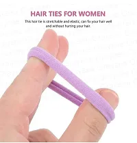 Elastic Hair Rubber Bands Soft Stretchable Hair Ties Ponytail Holders For Women and Girls (Multicolor, Pack of 30 Pieces)-thumb2