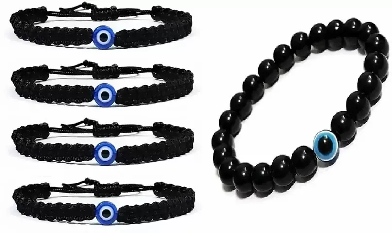 Fabric Bracelet For Men (Pack Of 5)