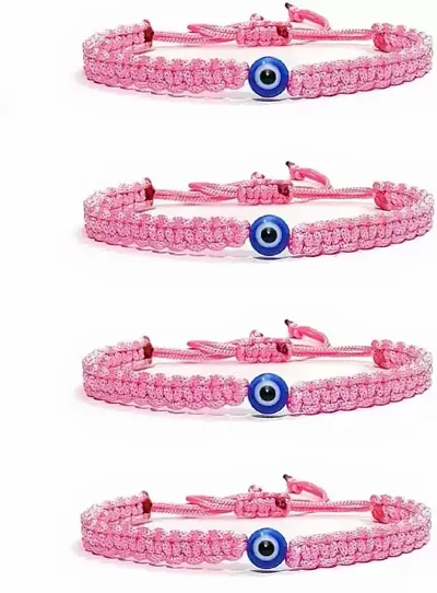 Fabric Bracelet For Men (Pack Of 4)