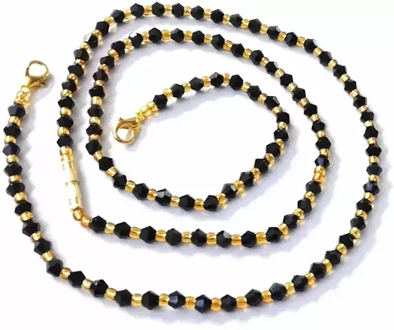 Black Golden Beads Mangalsutra Chain Long 22Inches For Women