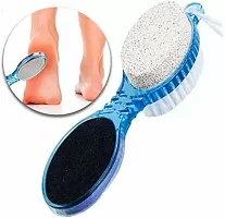 Pedicure Tool Pedicure Brush For Feet Foot Scrubber 4 In 1 Foot File With Pedicure And Manicure Brush Multi Use Pedicure Paddle Brush (Cleanse, Scrub, File And Buff) Pack Of 1-thumb1