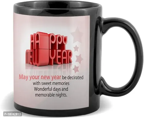 Happy New Year May Your New Year Be Decorated With Sweet Memories Wonderful Days And Memorable Nights Best Gift For Husband Wife Girlfriend Boyfriend Friend Ceramic Coffee Mug -320 Ml