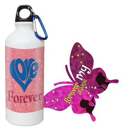 Valentine Gifting Combo Printed Sipper Bottle with Card