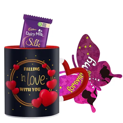 Valentine Gift Combo- Card, Mug and Chocolate