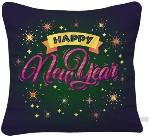 New Year Theme Printed Cushion Covers VOL 1