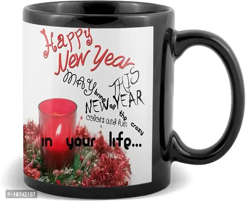 Happy New Year Very Cute Gifts For Boyfriend Girlfriend Friend Ceramic Coffee Mug -320 Ml