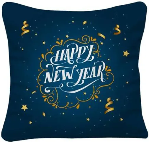 New Year Theme Cushion Covers