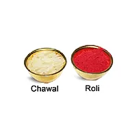 Rakhi For Brother Gold Plated With Diamond Designer Rakhi Combo Pack of 2 with Greeting Card and Roli Chawal PK-01-thumb1