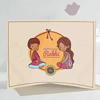 Rakhi For Brother Gold Plated With Diamond Designer Rakhi Combo Pack of 2 with Greeting Card and Roli Chawal PK-01-thumb2