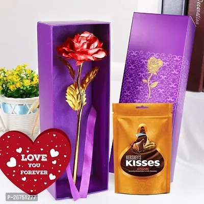 sky trends Valentine gifts Chocolate pack combo with couple gift teddy combo Rose Artificial Gift Hamper-03-thumb0