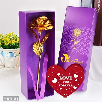 sky trends Valentine gifts combo with couple gift teddy combo Rose Artificial Gift Hamper-01