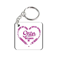 Side by Side Rakhi Gift for Sister Printed Coffee Mug, Teddy, Chocolate, Keychain-thumb2