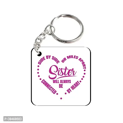 Side by Side Rakhi Gift for Sister Printed Coffee Mug, Teddy, Chocolate, Keychain-thumb3