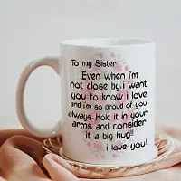 To My Sister Rakhi Gift for Sister Printed Coffee Mug, Teddy, Chocolate, Keychain-thumb2